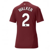 Manchester City Kyle Walker #2 Tredjedrakt Dame 2024-25 Kortermet